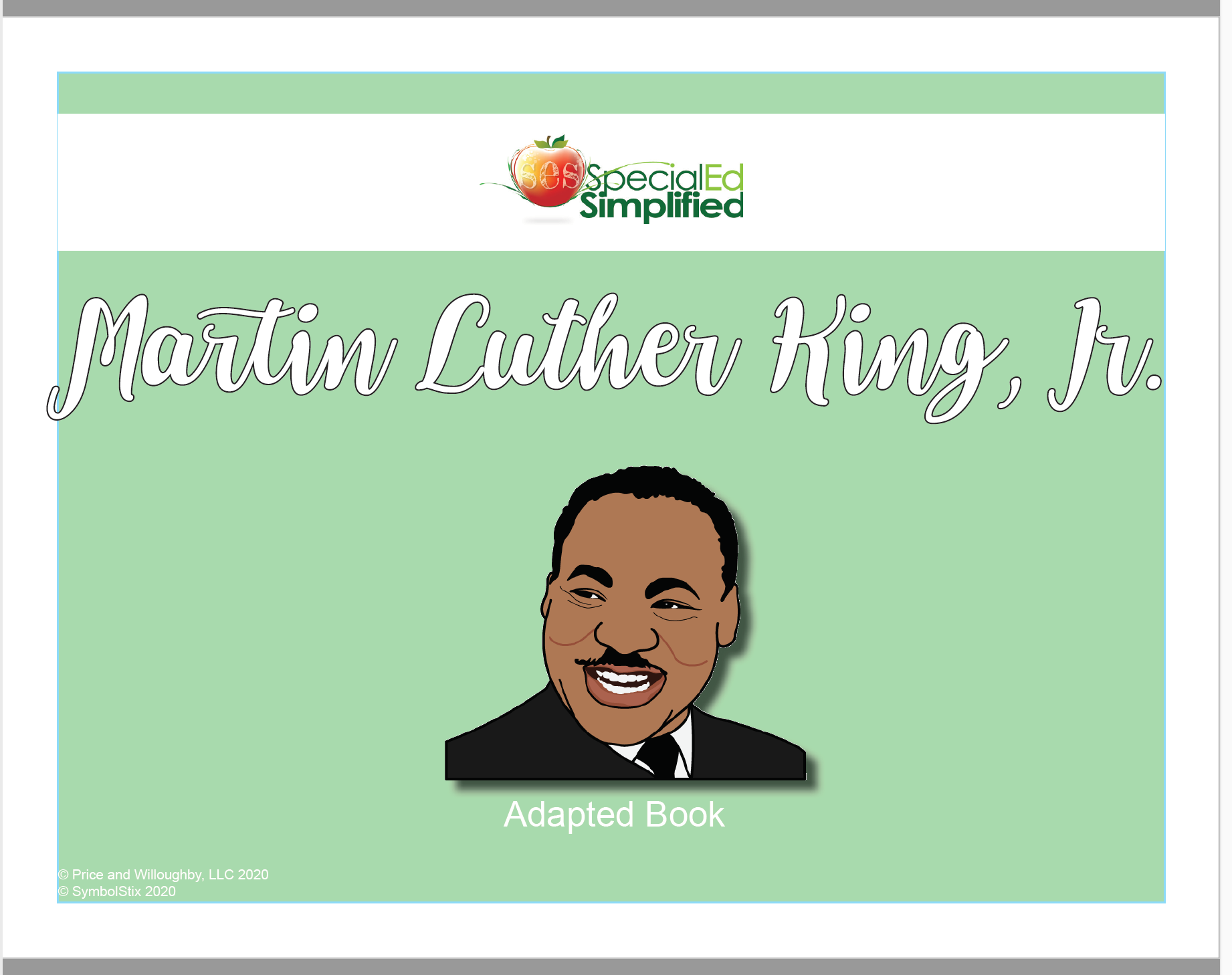 Adapted Book-Martin Luther King, Jr. Day