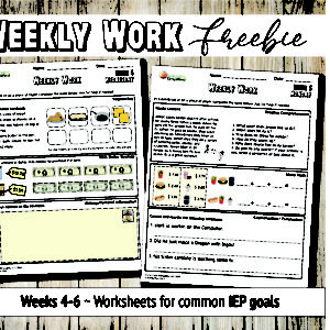 Weekly Work (weeks 4, 5, and 6)