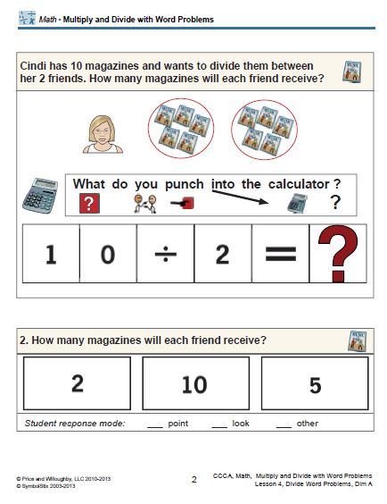 Multiply and Divide Word Problems
